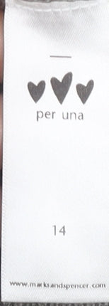 Marks and Spencer Women's Grey Cardigan Size 14