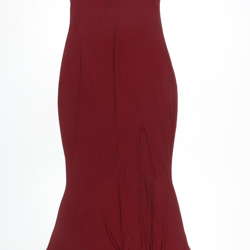 Club L London Women's Red Slip Dress Size 10