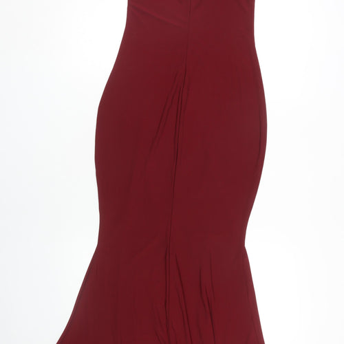 Club L London Women's Red Slip Dress Size 10