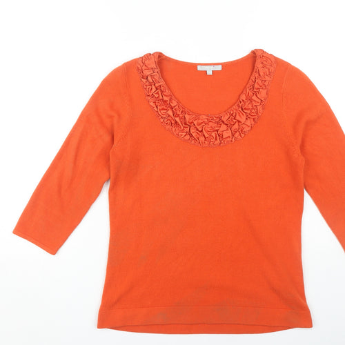 Marks and Spencer Women's Orange Pullover Jumper