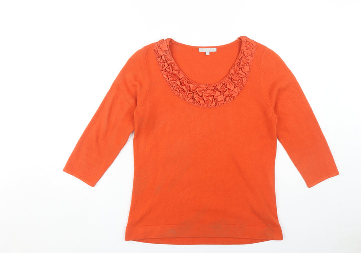 Marks and Spencer Women's Orange Pullover Jumper