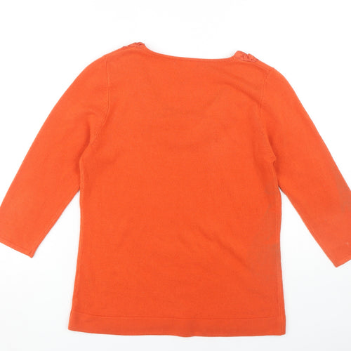 Marks and Spencer Women's Orange Pullover Jumper