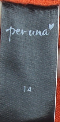 Marks and Spencer Women's Orange Pullover Jumper