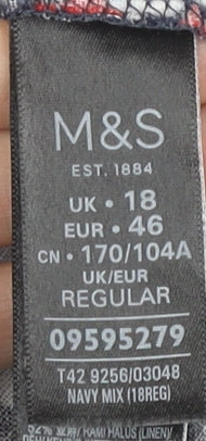 Marks and Spencer Women's Multicoloured Shift Dress