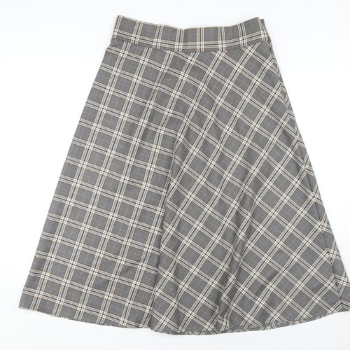 Marks and Spencer Women's Grey A-Line Skirt Size 12