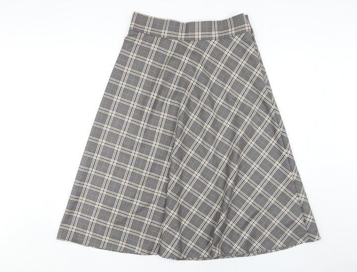 Marks and Spencer Women's Grey A-Line Skirt Size 12