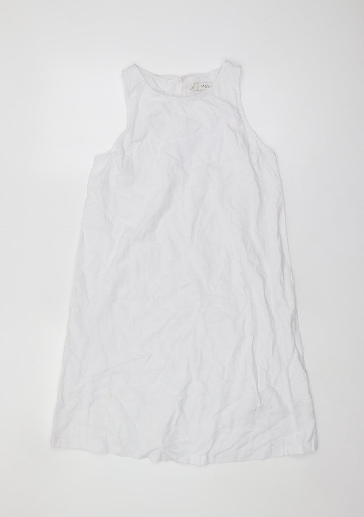 Marks and Spencer Women’s White Shift Dress Size 6