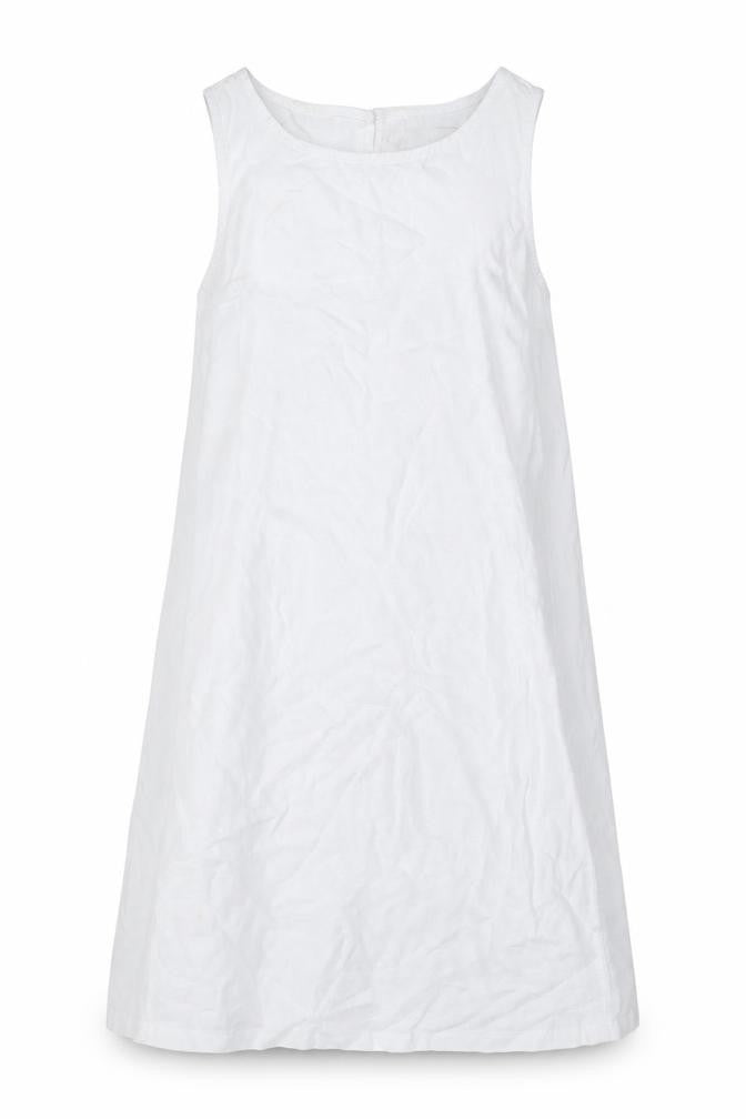 Front view of Marks & Spencer Women’s White Shift Dress, size UK 6