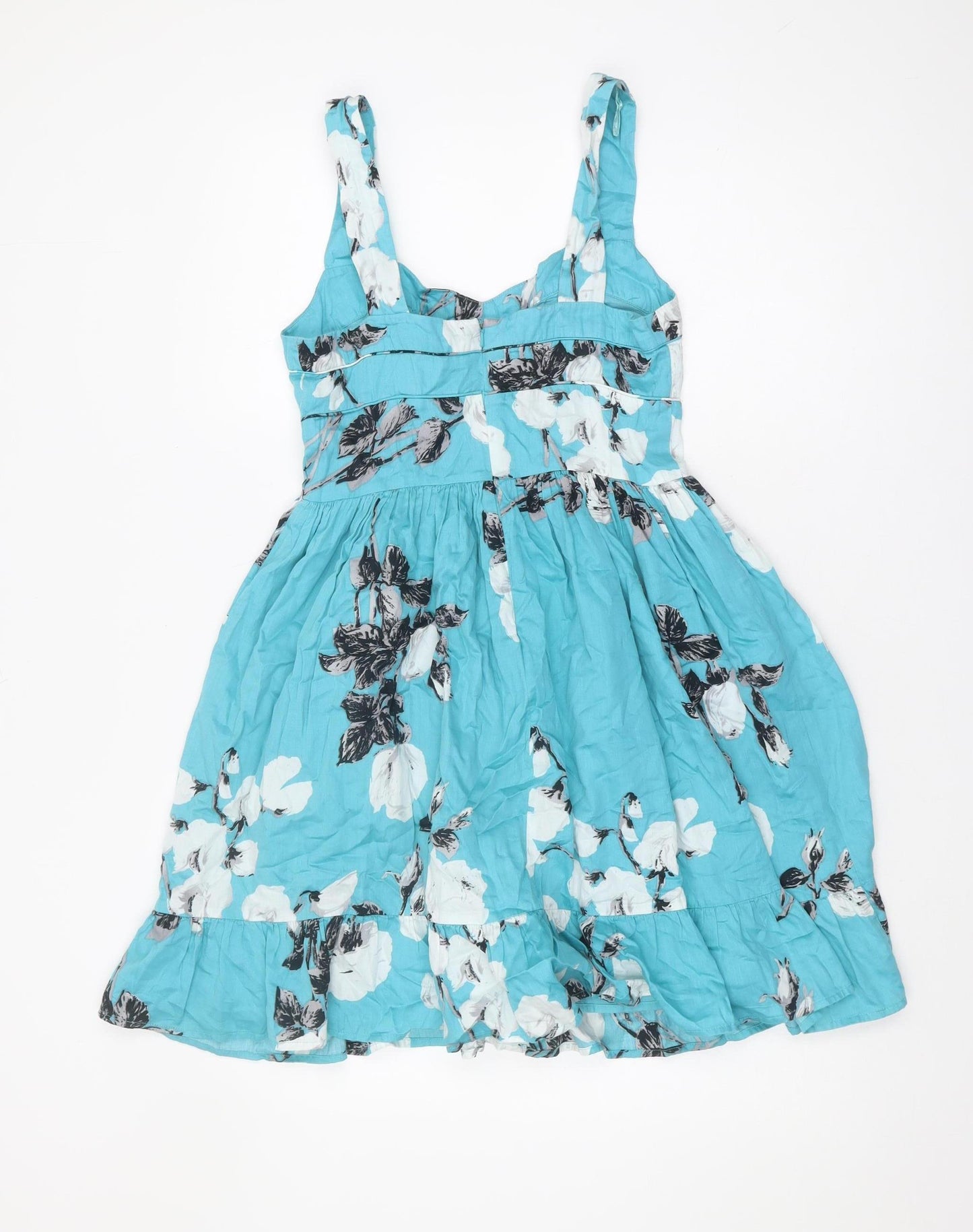 Monsoon Women’s Blue Floral A-Line Dress, Size 10