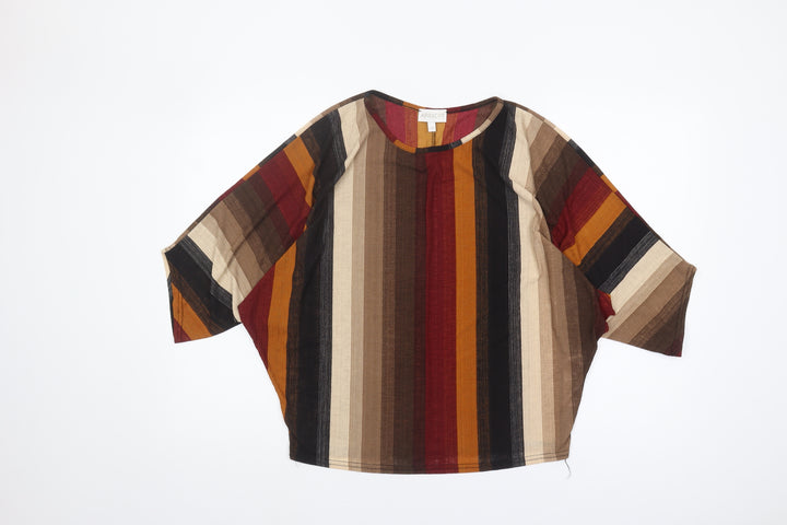 Apricot Women's Multicoloured Striped Blouse S