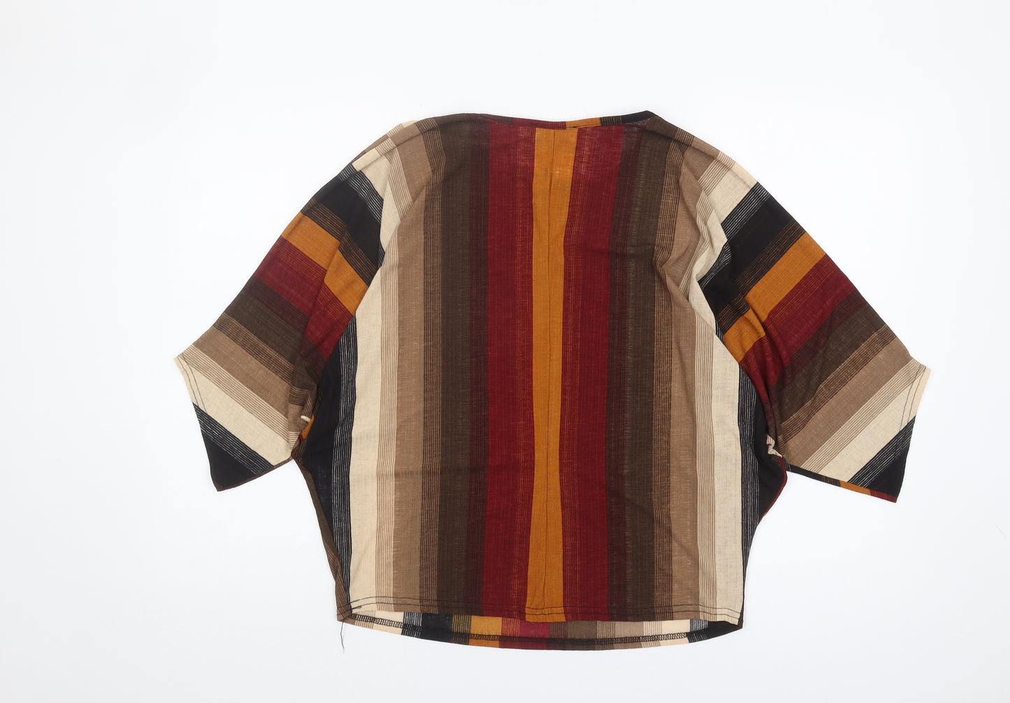 Apricot Women's Multicoloured Striped Blouse S