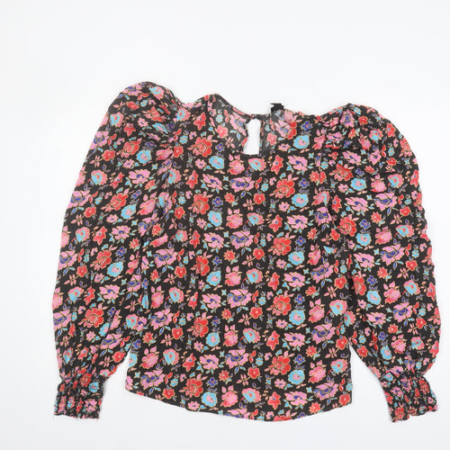 River Island Women's Floral Blouse - Size 10