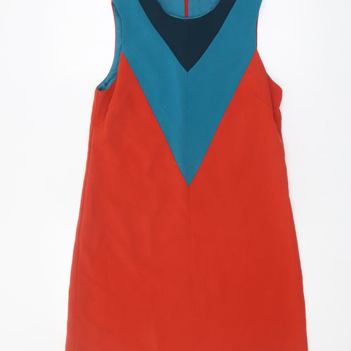ASOS Women's Colourblock Shift Dress, Size 10