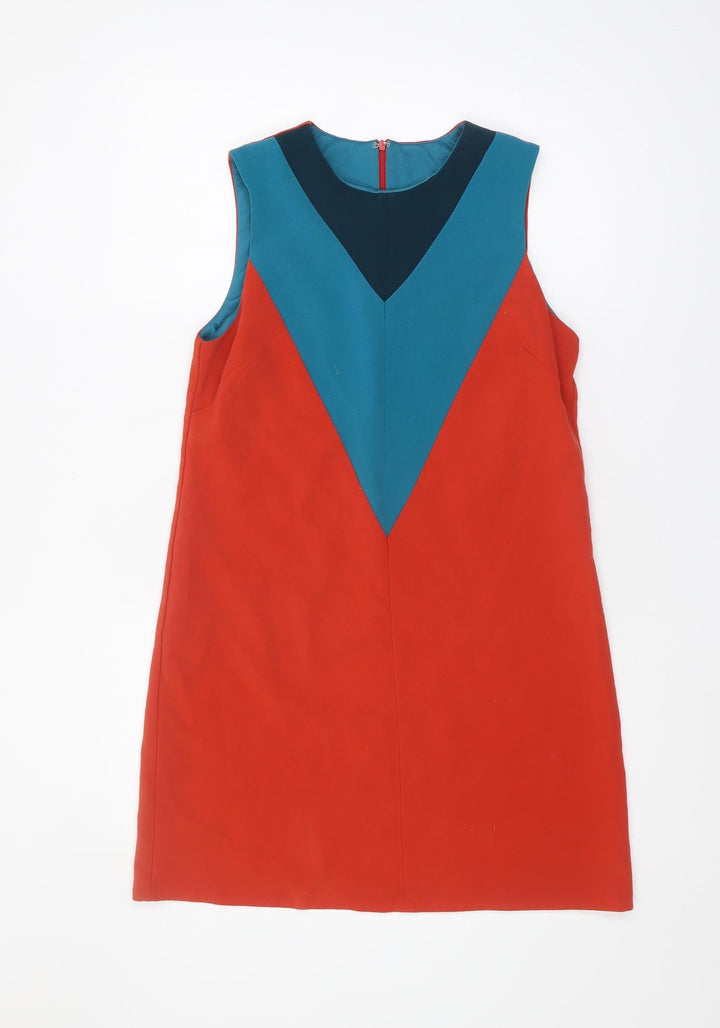 ASOS Women's Colourblock Shift Dress, Size 10