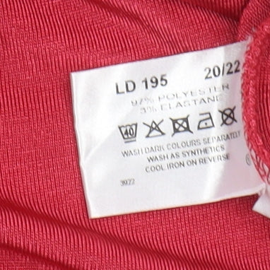 Heather Valley Red Tank Top, Women's Size 20