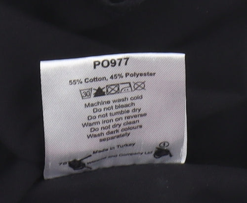 Black Label Men's Black 4XL Short Sleeve Shirt