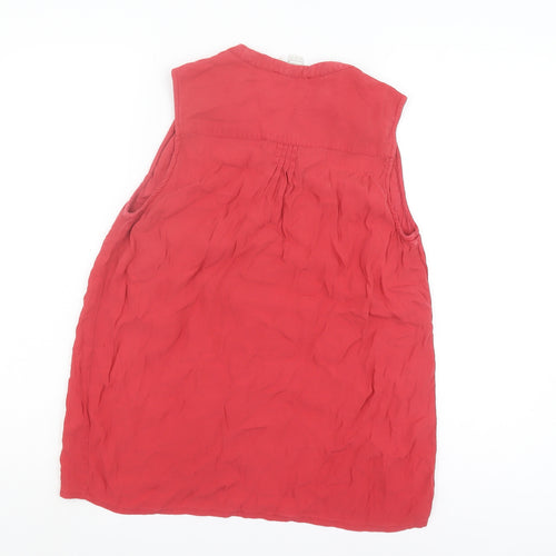 Monsoon Women's Red Sleeveless Blouse Size 10