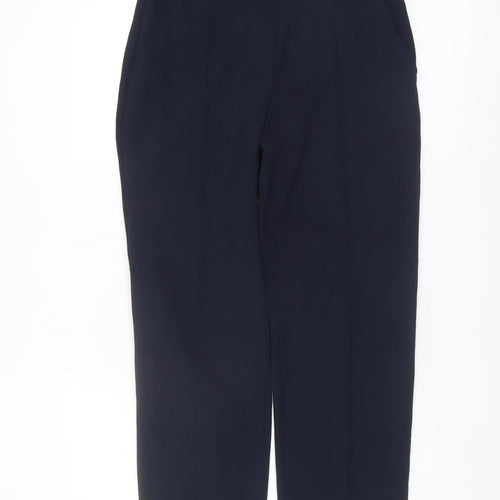 Marks and Spencer Women's Blue Straight Trousers Size 12