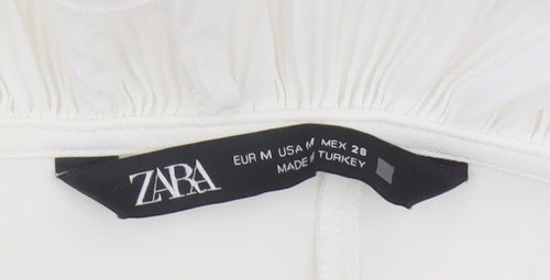 Zara Women's White Sleeveless Short Party Dress