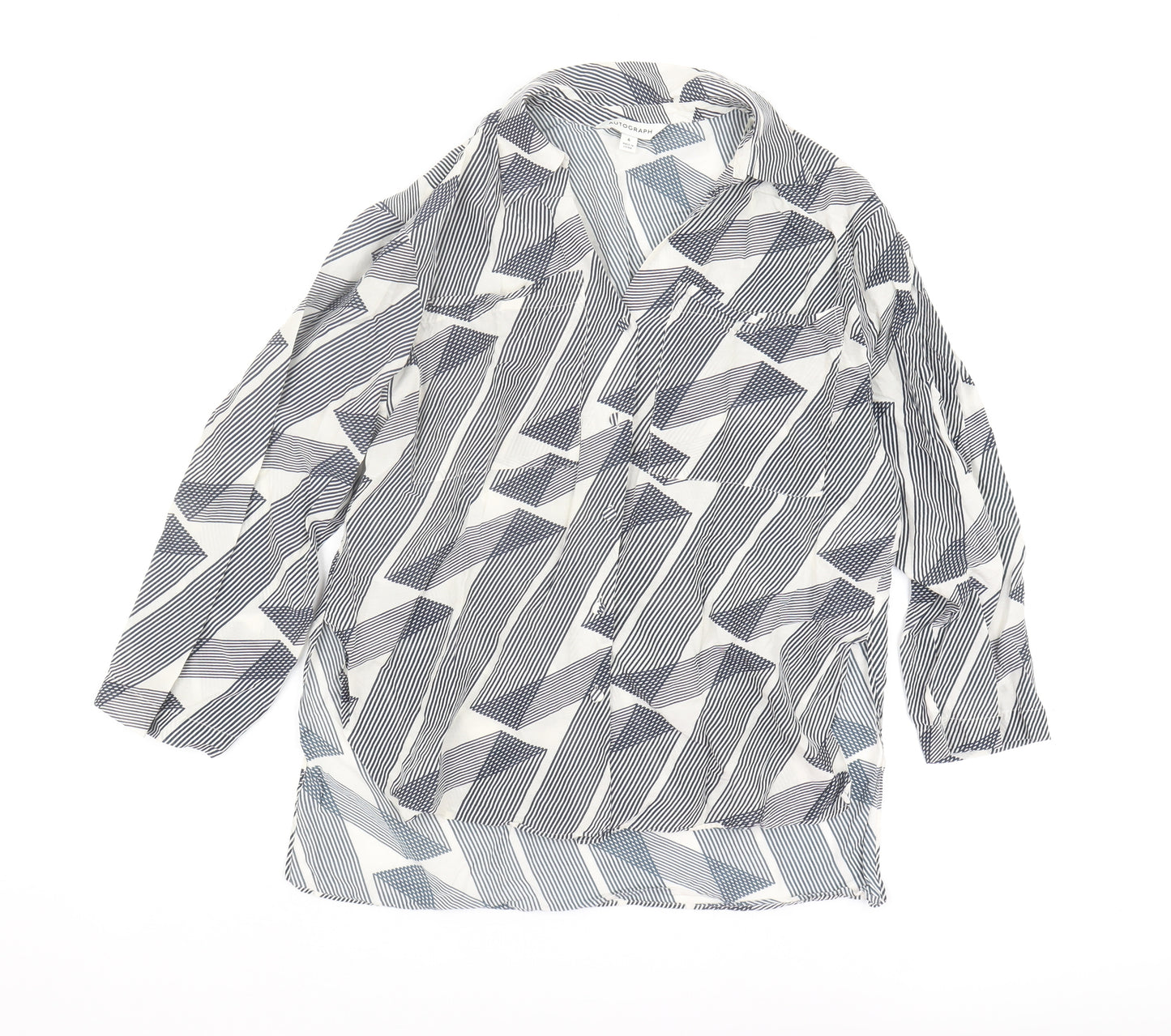 Marks and Spencer Women's Geometric Tunic Blouse Size 6