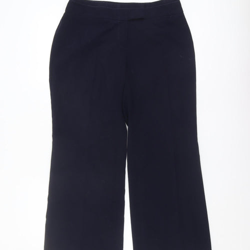 Marks and Spencer Women's Blue Flared Trousers Size 12