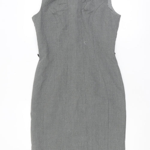 Next Women's Grey Sheath Dress - Size 10