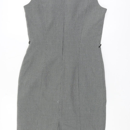 Next Women's Grey Sheath Dress - Size 10
