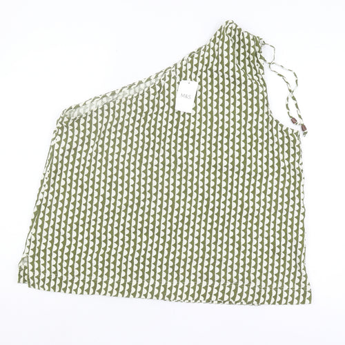 Marks and Spencer Women's Green Halter Top, Size 18