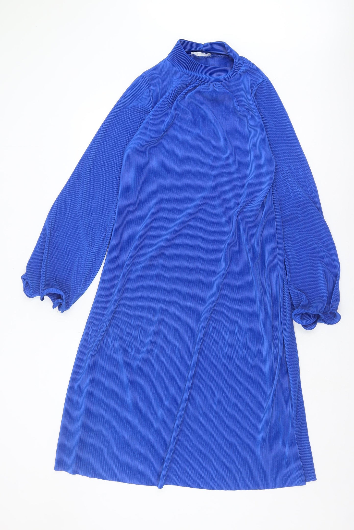 Zara Women's Blue Knee Length Shift Dress L