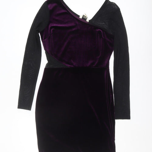 Miss Selfridge Women’s Purple Bodycon Dress Size 10
