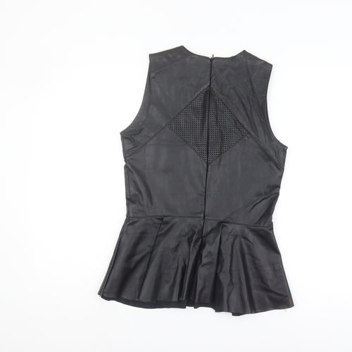 Urban Mist Black Sleeveless Tank Top - Medium