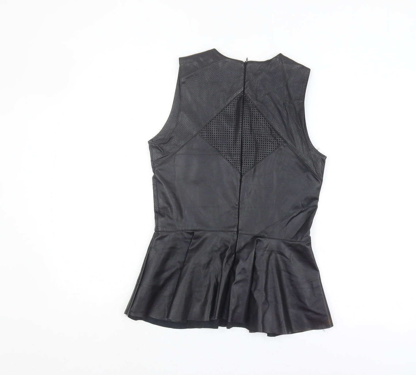 Urban Mist Black Sleeveless Tank Top - Medium