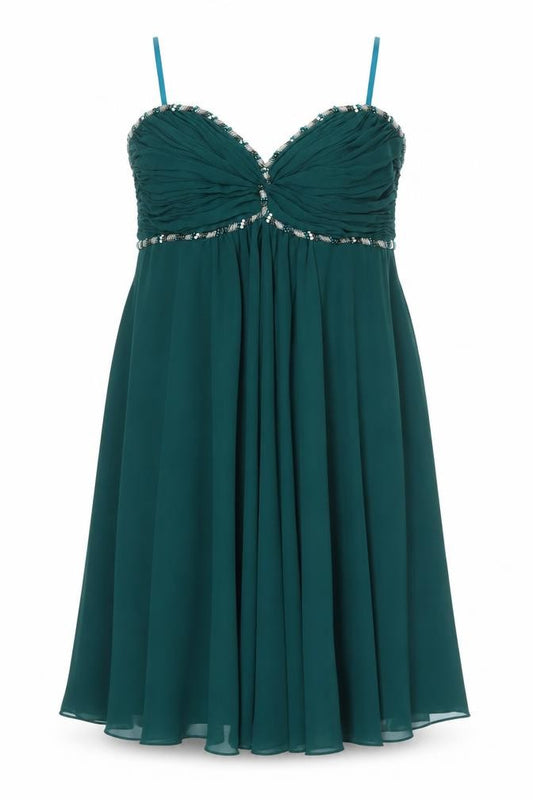 Front view of Star by Julien Macdonald Green A-Line Party Dress