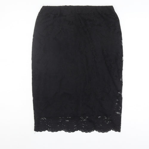 Vero Moda Women's Black Lace Pencil Skirt S