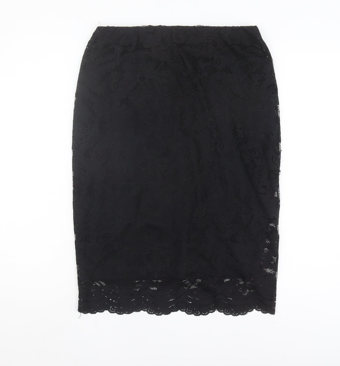Vero Moda Women's Black Lace Pencil Skirt S