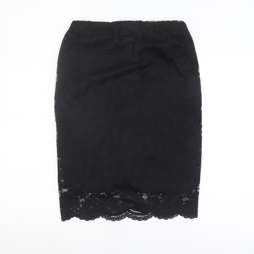 Vero Moda Women's Black Lace Pencil Skirt S