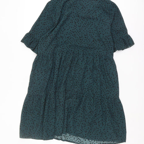 Apricot Women's Green Polka Dot Dress Size 8