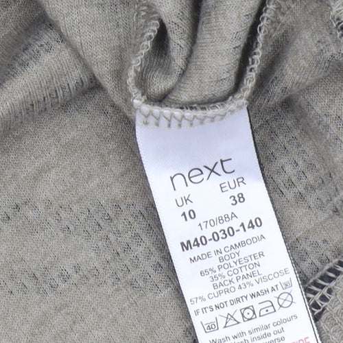 Next Women's Grey Black Animal Print Blouse Size 10