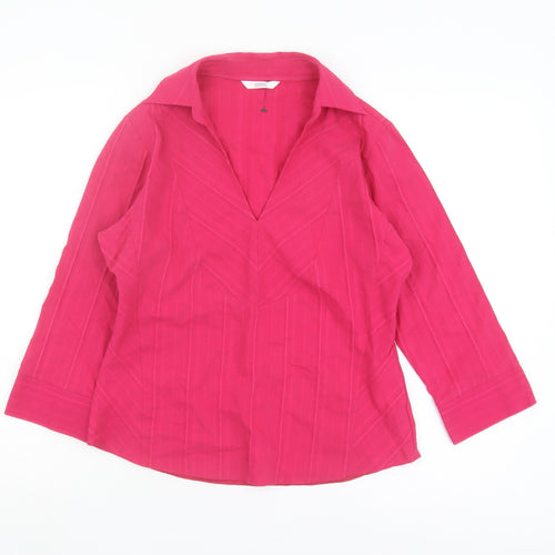 Marks and Spencer Women's Pink Blouse Size 12