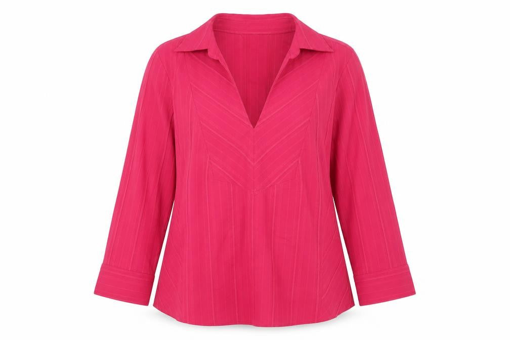 Front view of Marks & Spencer Women's Pink Blouse, size 12
