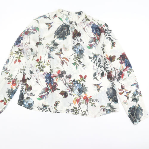 Stradivarius Women's Multicoloured Floral Blouse, L Size