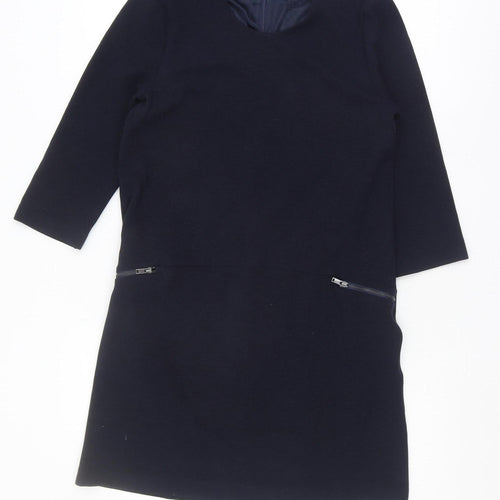 Mango Women's Blue Shift Dress Size S