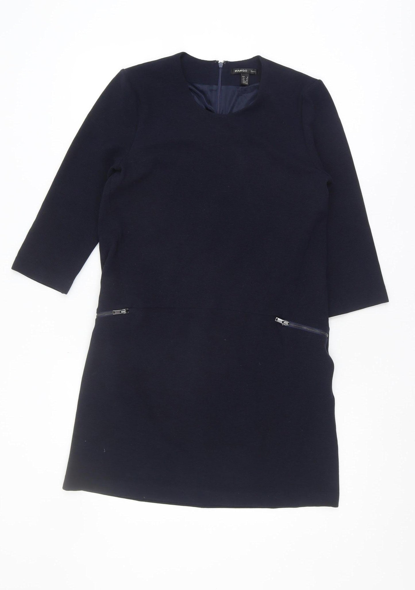 Mango Women's Blue Shift Dress Size S