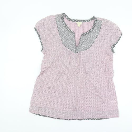 Monsoon Women's Pink Geometric Tunic Blouse Size 10