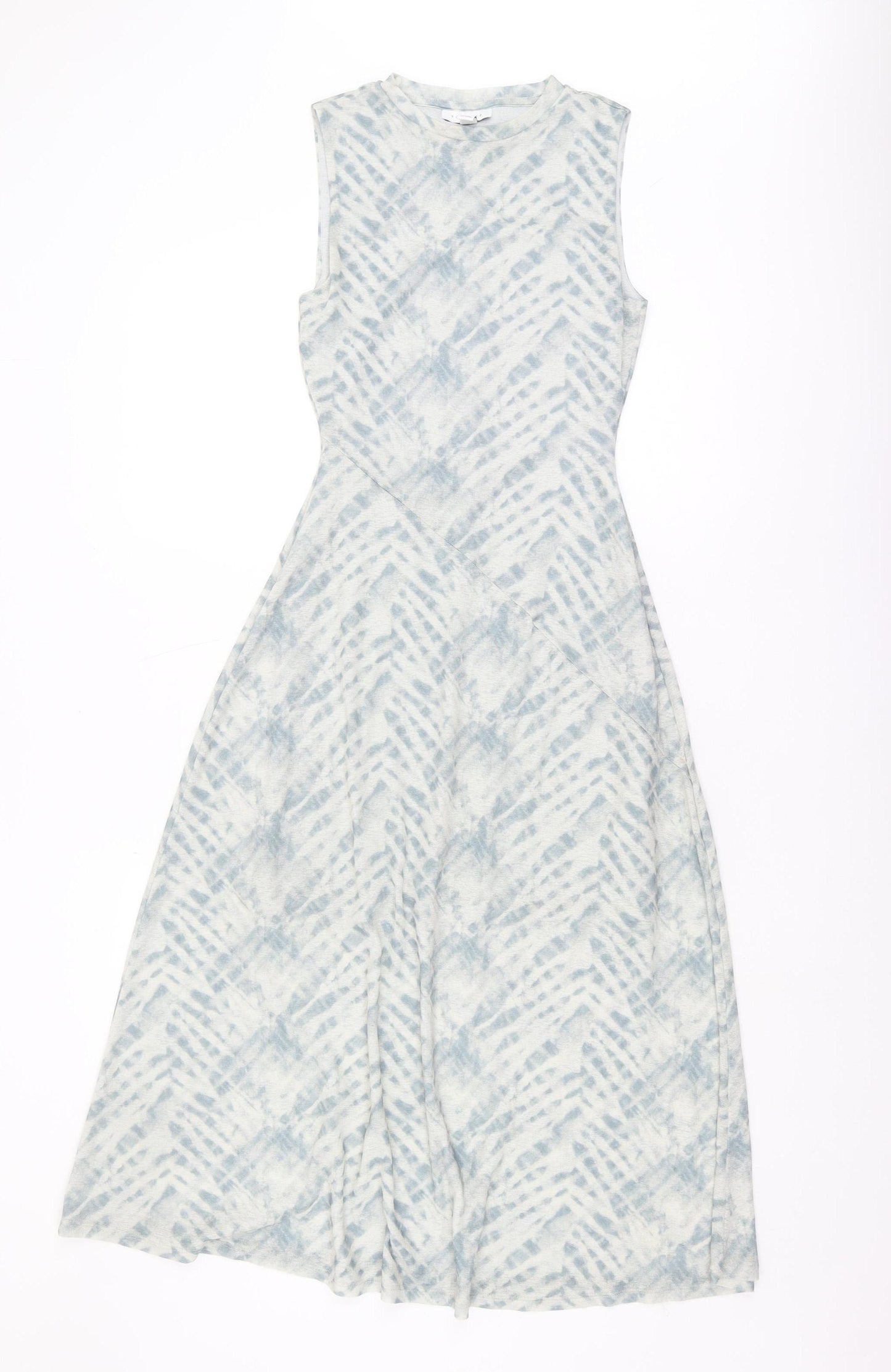 Topshop Women's Grey Midi Tank Dress Size 10