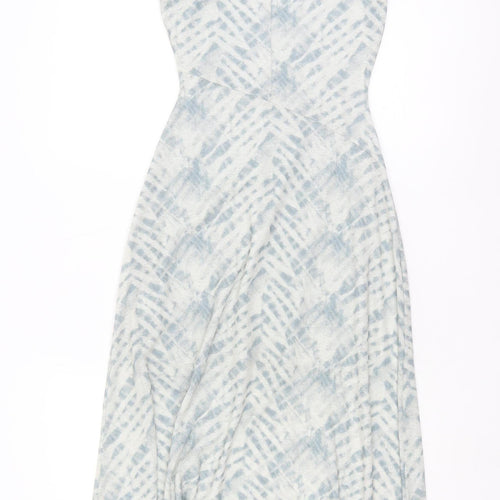 Topshop Women's Grey Midi Tank Dress Size 10