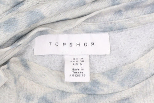 Topshop Women's Grey Midi Tank Dress Size 10