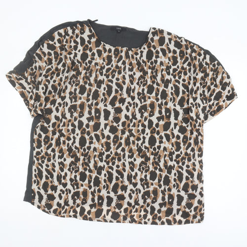 Next Women's Multicoloured Animal Print Blouse Size 22