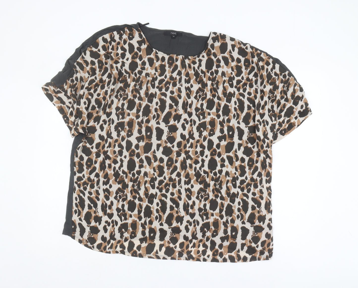 Next Women's Multicoloured Animal Print Blouse Size 22