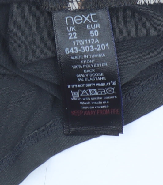 Next Women's Multicoloured Animal Print Blouse Size 22